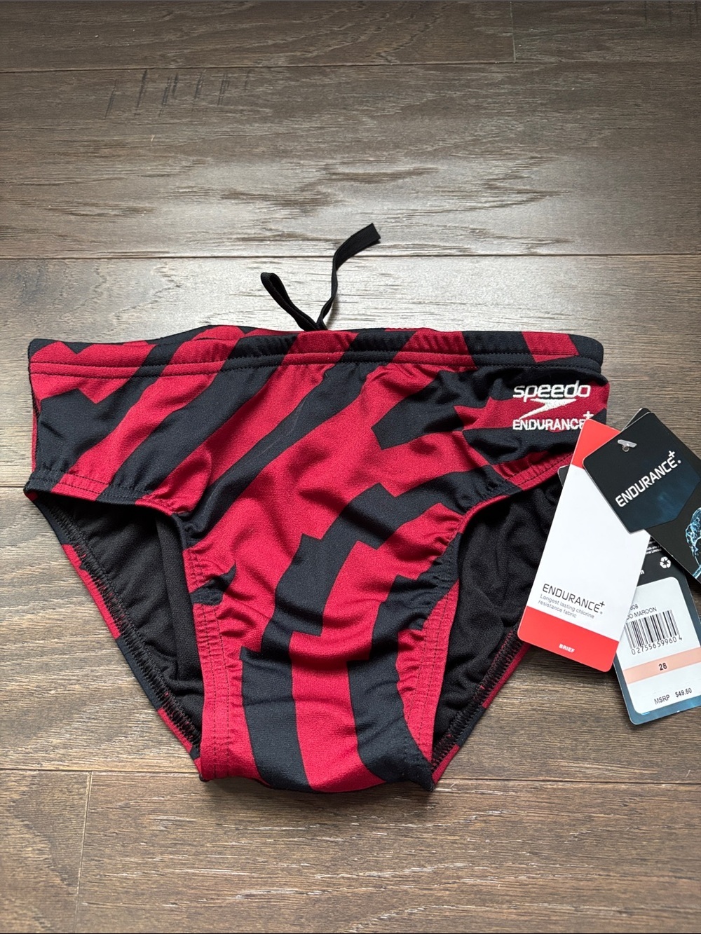 Speedo Endurance + swim briefs,elastic drawcord waist,UPF 50 plus